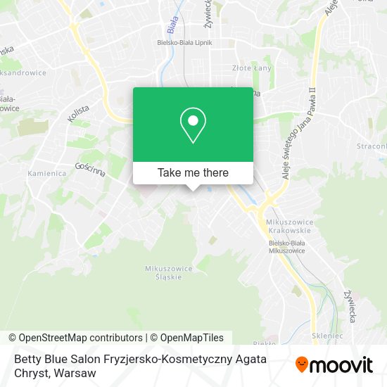 Betty Blue Salon Fryzjersko-Kosmetyczny Agata Chryst map