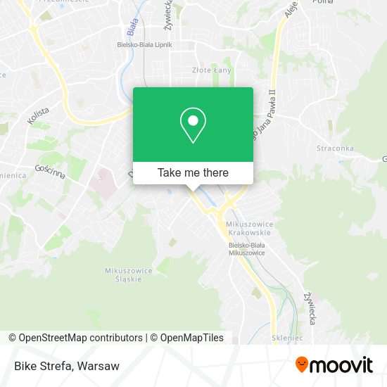 Bike Strefa map