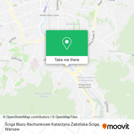 Ściga Biuro Rachunkowe Katarzyna Żabińska-Ściga map