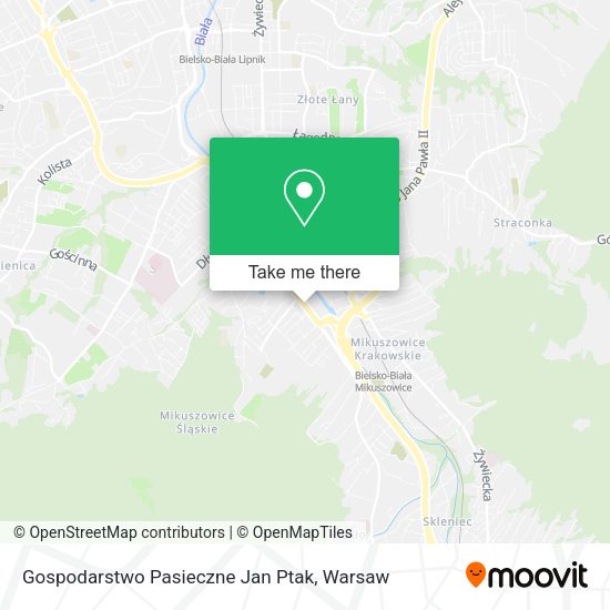 Gospodarstwo Pasieczne Jan Ptak map