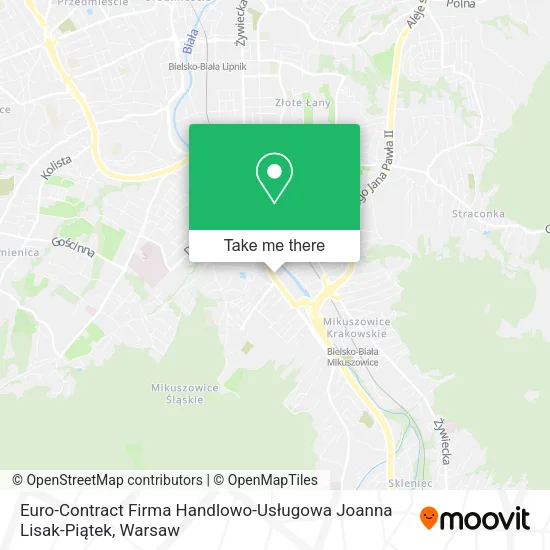 Карта Euro-Contract Firma Handlowo-Usługowa Joanna Lisak-Piątek