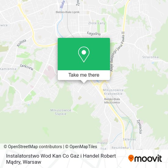 Instalatorstwo Wod Kan Co Gaz i Handel Robert Mądry map