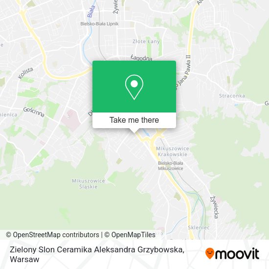 Zielony Slon Ceramika Aleksandra Grzybowska map