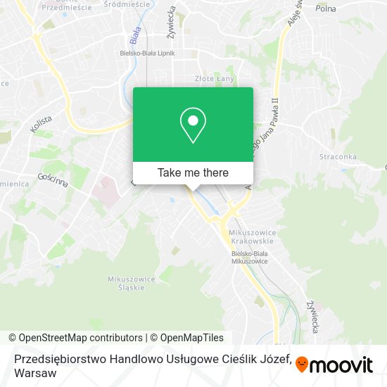 Przedsiębiorstwo Handlowo Usługowe Cieślik Józef map