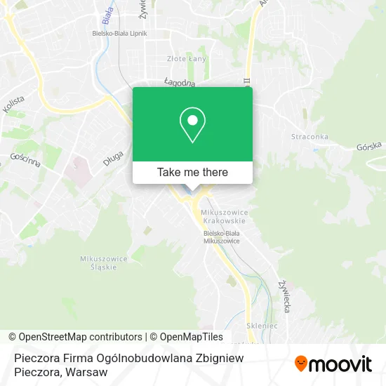 Карта Pieczora Firma Ogólnobudowlana Zbigniew Pieczora