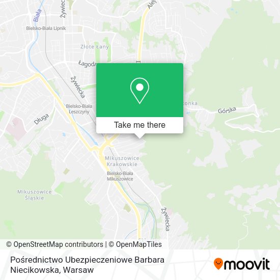 Pośrednictwo Ubezpieczeniowe Barbara Niecikowska map