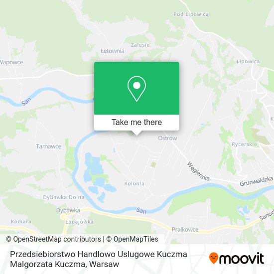 Przedsiebiorstwo Handlowo Uslugowe Kuczma Malgorzata Kuczma map