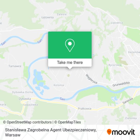 Stanisława Zagrobelna Agent Ubezpieczeniowy map