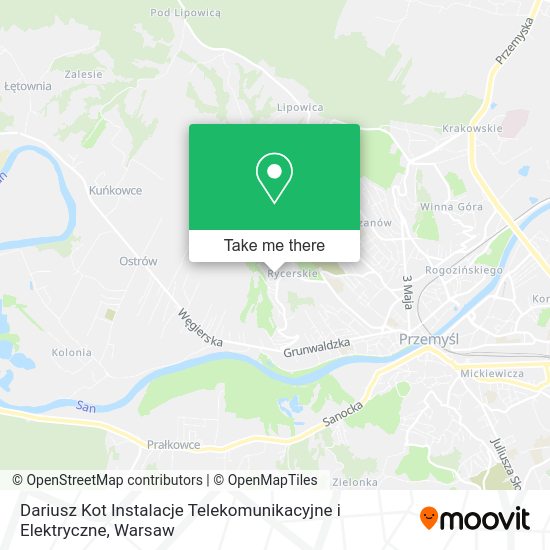 Dariusz Kot Instalacje Telekomunikacyjne i Elektryczne map