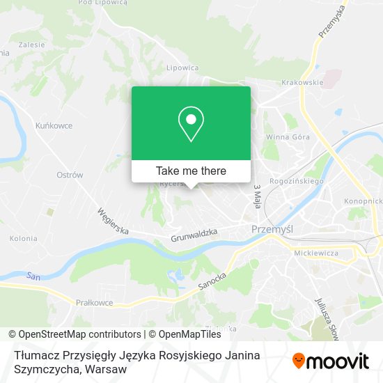 Tłumacz Przysięgły Języka Rosyjskiego Janina Szymczycha map