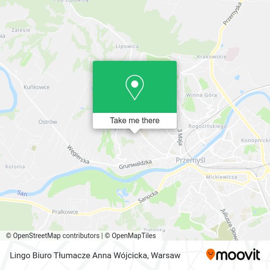 Lingo Biuro Tłumacze Anna Wójcicka map