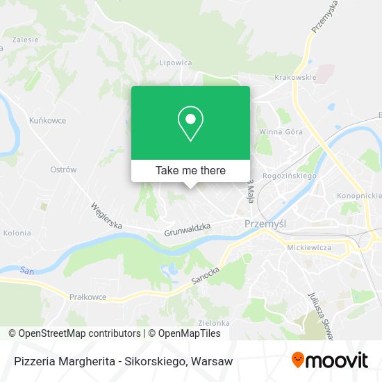 Pizzeria Margherita - Sikorskiego map