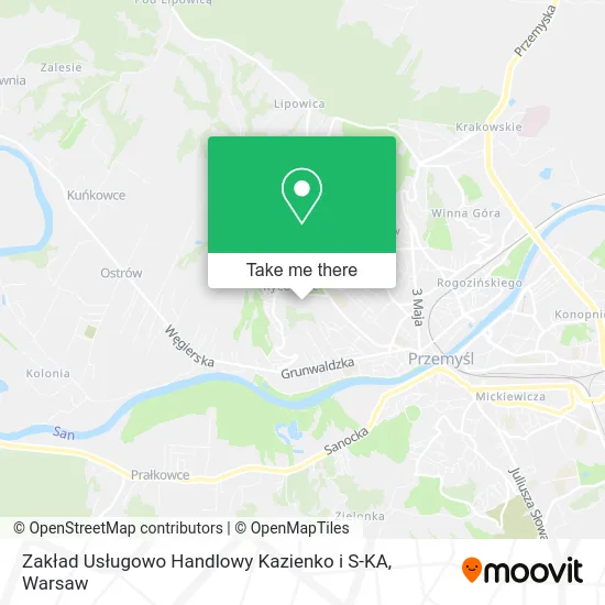Карта Zakład Usługowo Handlowy Kazienko i S-KA