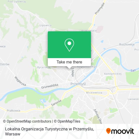 Lokalna Organizacja Turystyczna w Przemyślu map