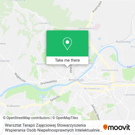 Warsztat Terapii Zajęciowej Stowarzyszenia Wspierania Osób Niepełnosprawnych Intelektualnie map