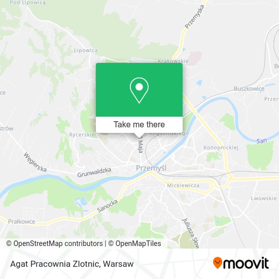 Agat Pracownia Zlotnic map