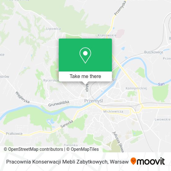 Карта Pracownia Konserwacji Mebli Zabytkowych