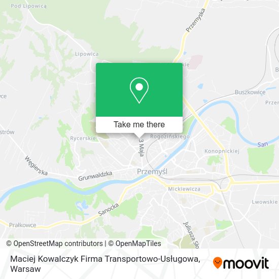 Maciej Kowalczyk Firma Transportowo-Usługowa map