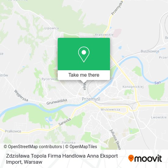 Zdzisława Topola Firma Handlowa Anna Eksport Import map