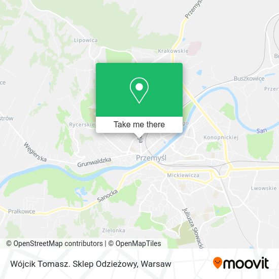 Wójcik Tomasz. Sklep Odzieżowy map