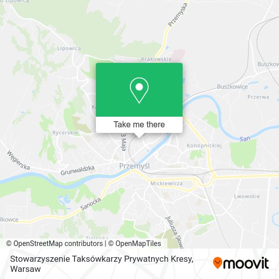 Карта Stowarzyszenie Taksówkarzy Prywatnych Kresy