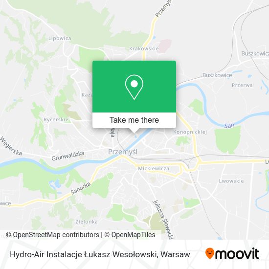 Hydro-Air Instalacje Łukasz Wesołowski map