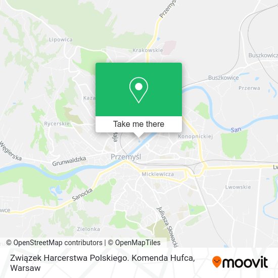 Związek Harcerstwa Polskiego. Komenda Hufca map