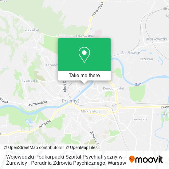 Wojewódzki Podkarpacki Szpital Psychiatryczny w Żurawicy - Poradnia Zdrowia Psychicznego map