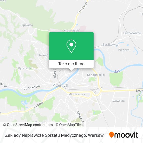 Zakłady Naprawcze Sprzętu Medycznego map