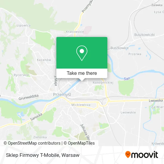 Карта Sklep Firmowy T-Mobile