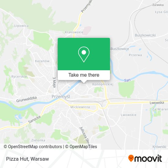 Pizza Hut map