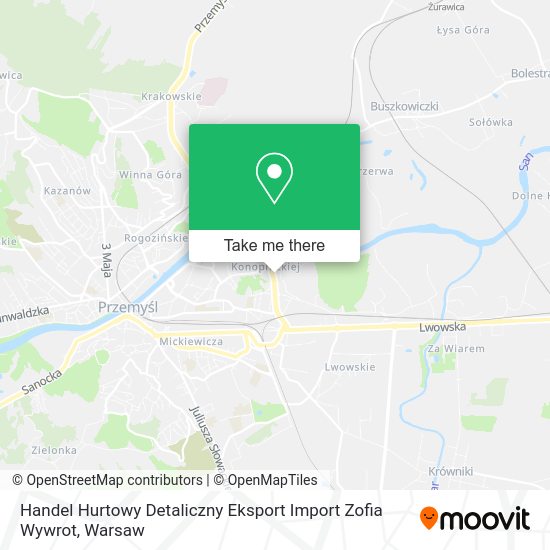 Handel Hurtowy Detaliczny Eksport Import Zofia Wywrot map