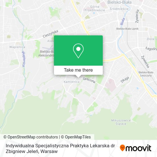 Indywidualna Specjalistyczna Praktyka Lekarska dr Zbigniew Jeleń map