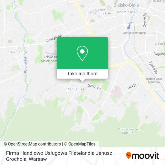 Firma Handlowo Usługowa Filatelandia Janusz Grochola map