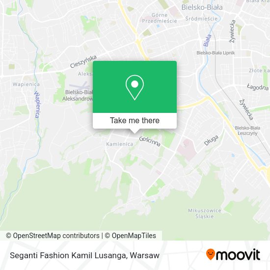 Seganti Fashion Kamil Lusanga map