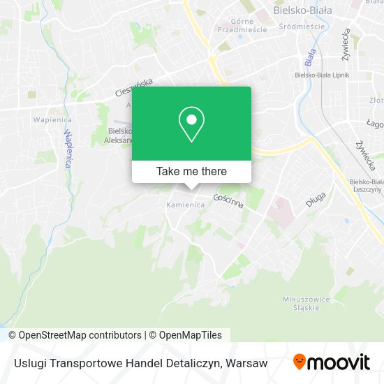 Uslugi Transportowe Handel Detaliczyn map