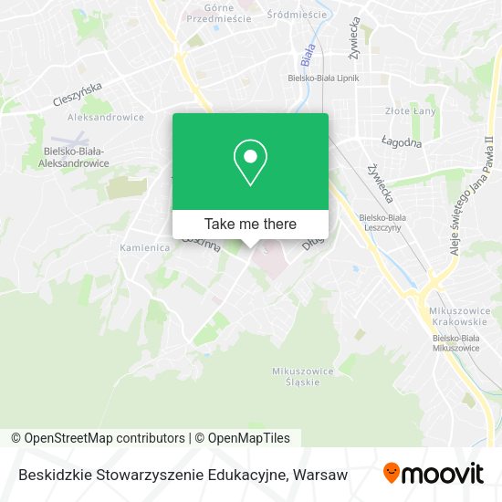 Карта Beskidzkie Stowarzyszenie Edukacyjne