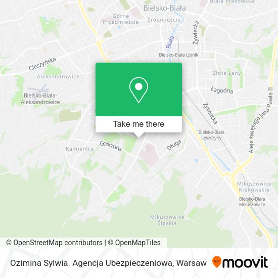 Ozimina Sylwia. Agencja Ubezpieczeniowa map