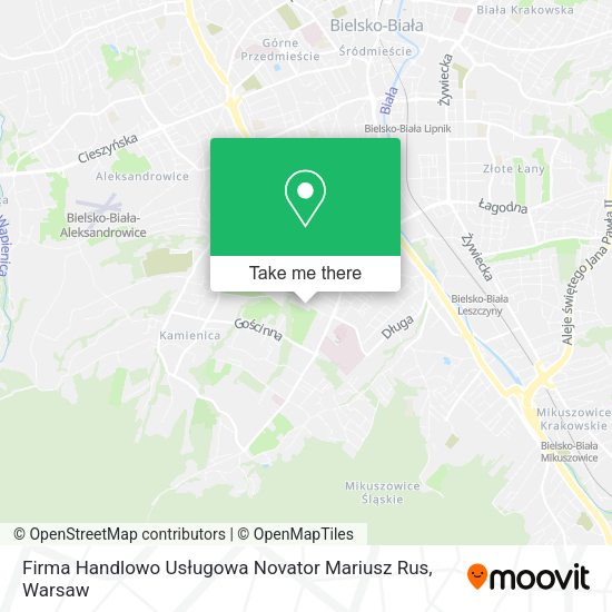 Firma Handlowo Usługowa Novator Mariusz Rus map