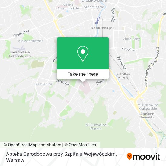 Apteka Całodobowa przy Szpitalu Wojewódzkim map