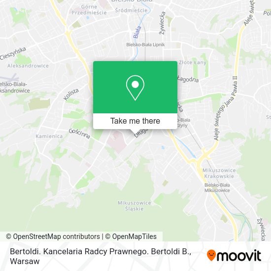 Bertoldi. Kancelaria Radcy Prawnego. Bertoldi B. map