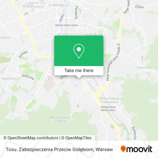 Карта Tosu. Zabezpieczenia Przeciw Gołębiom
