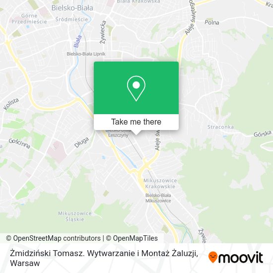 Żmidziński Tomasz. Wytwarzanie i Montaż Żaluzji map