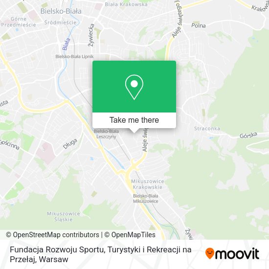 Fundacja Rozwoju Sportu, Turystyki i Rekreacji na Przełaj map