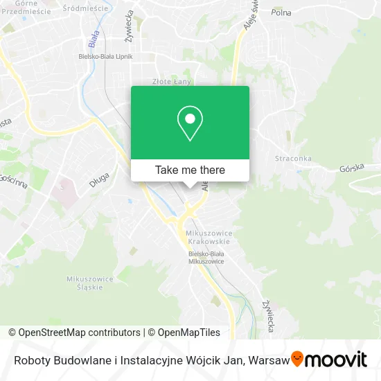 Карта Roboty Budowlane i Instalacyjne Wójcik Jan