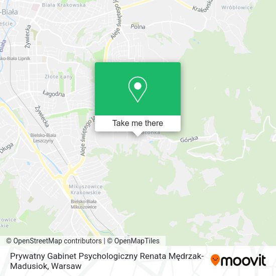 Карта Prywatny Gabinet Psychologiczny Renata Mędrzak-Madusiok