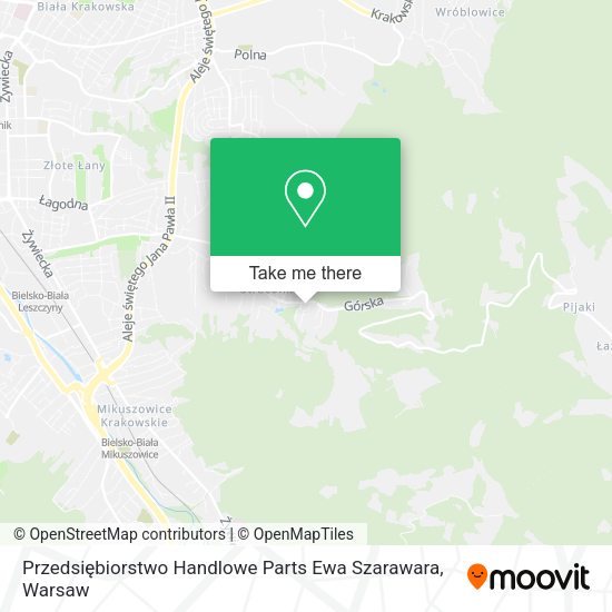 Карта Przedsiębiorstwo Handlowe Parts Ewa Szarawara