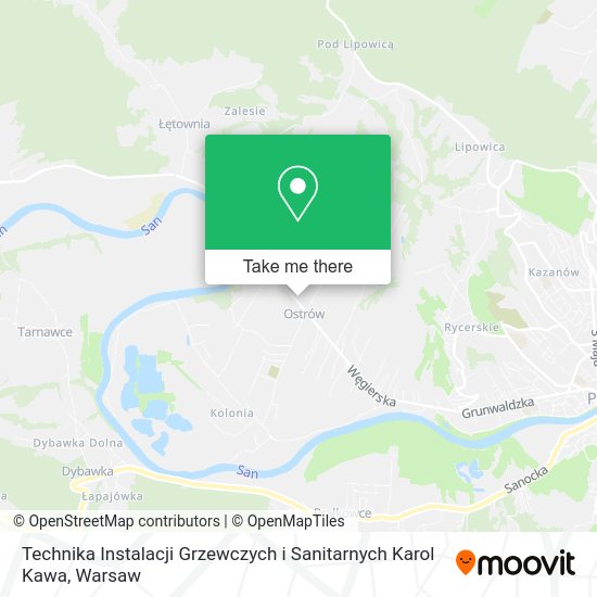 Technika Instalacji Grzewczych i Sanitarnych Karol Kawa map