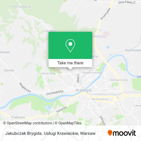 Jakubczak Brygida. Usługi Krawieckie map