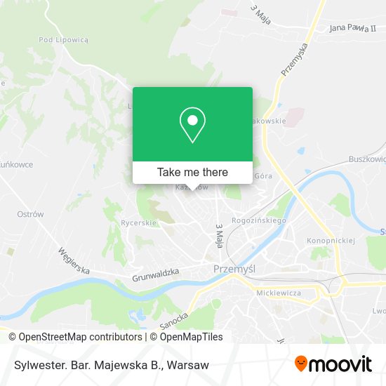 Sylwester. Bar. Majewska B. map